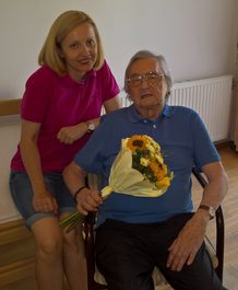 Unsere Personenbetreuerin, Frau Melania Costan aus Rumänien und Herr Emil R. aus Wien